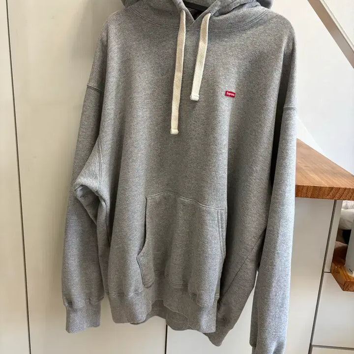 [BUNJANG] Supreme Drawcord Hoodie Heather Grey L / 슈프림 스몰 박스 드로우코드 후드 스웨트셔츠 헤더 그레이 L