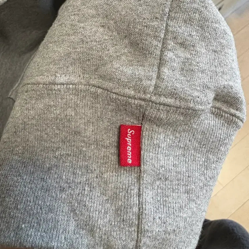 [BUNJANG] Supreme Drawcord Hoodie Heather Grey L / 슈프림 스몰 박스 드로우코드 후드 스웨트셔츠 헤더 그레이 L