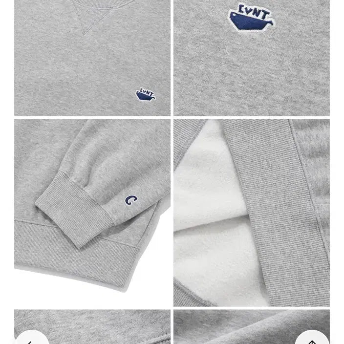 [BUNJANG] Covernat Gray Logo Sweatshirt / 새상품) 커버낫 맨투맨 그레이 L사이즈