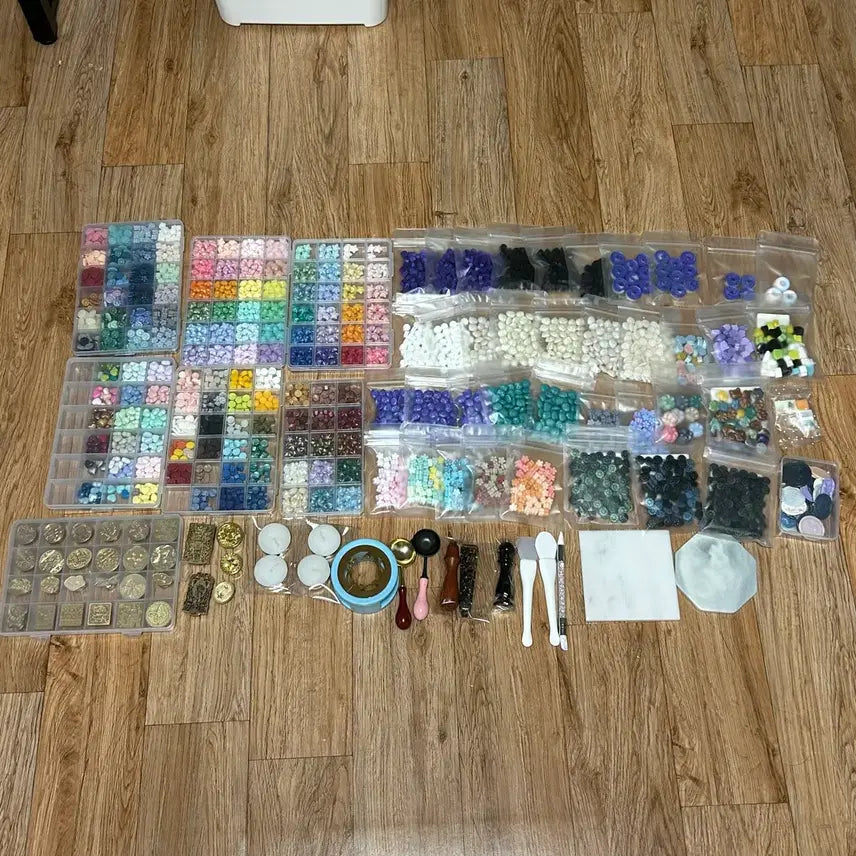 [BUNJANG] Sealing Wax Full Set Beginner Kit / 실링왁스 풀세트 실링왁스 일괄 초보자 키트