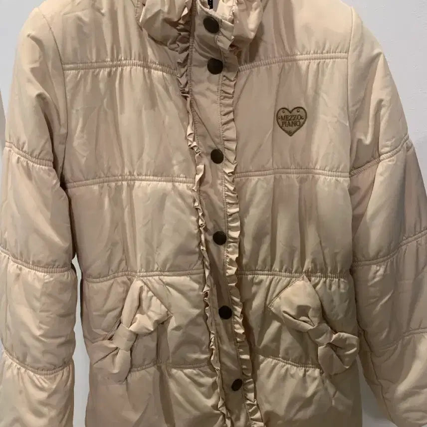 [BUNJANG] Mezzo Piano Ribbon Padded Jacket / 희귀매물 메조피아노 리본 패딩 모리걸 로걀 헤이세이 땡땡이