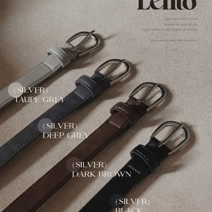 [BUNJANG] LENTO Seasonless Classic Belt - Top Gray / [슬로우앤드] LENTO 시즌리스 클래식 벨트 (belt) - 토프그레이
