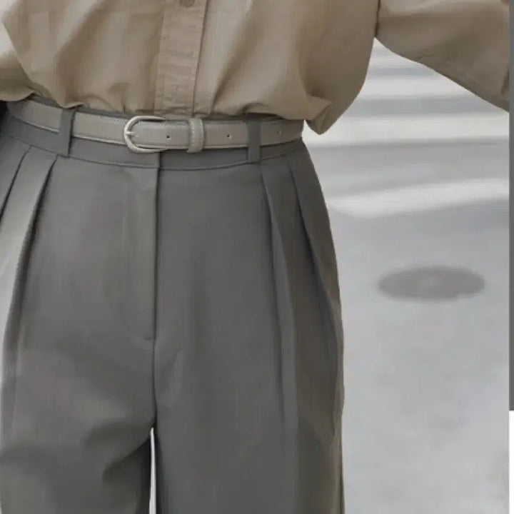 [BUNJANG] LENTO Seasonless Classic Belt - Top Gray / [슬로우앤드] LENTO 시즌리스 클래식 벨트 (belt) - 토프그레이