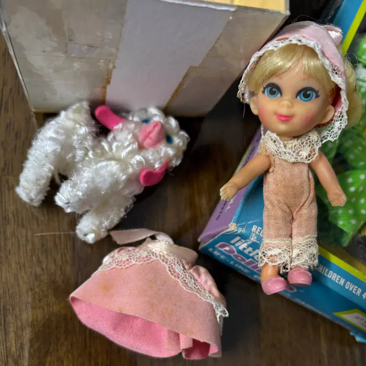 [BUNJANG] Dollikin Doll Doll / Uneeda Dollikin Doll 그리고 금발 곱슬머리 인형과 양