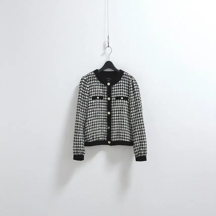 [BUNJANG] Ann Taylor Houndstooth Tweed Jacket / 앤테일러 shimmer 하운드투스 트위드 자켓