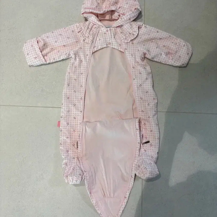 [BUNJANG] Absorba Pink Gingham Check Romper / Absorba 핑크 깅엄체크 우주복