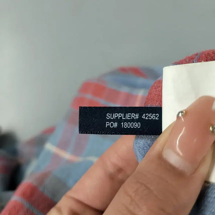 [BUNJANG] Polo Ralph Lauren Double Pocket Super Tartan Check / 폴로랄프로렌 두산 스카이블루 살몬핑크 화이트 배색 타탄체크 더블포켓 슈퍼