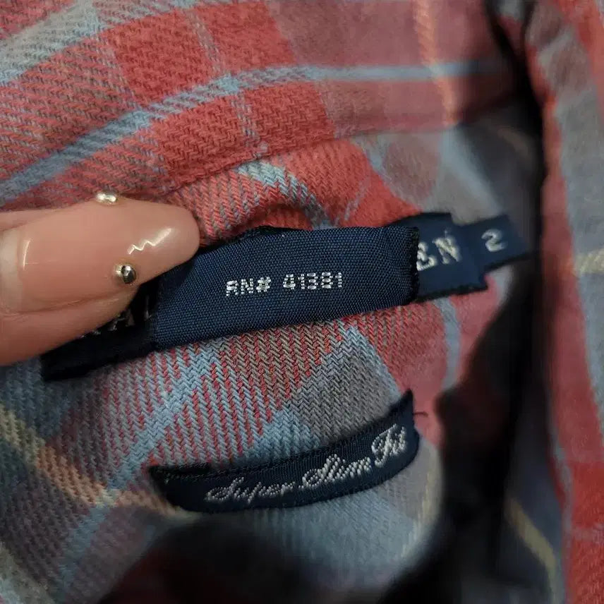 [BUNJANG] Polo Ralph Lauren Double Pocket Super Tartan Check / 폴로랄프로렌 두산 스카이블루 살몬핑크 화이트 배색 타탄체크 더블포켓 슈퍼