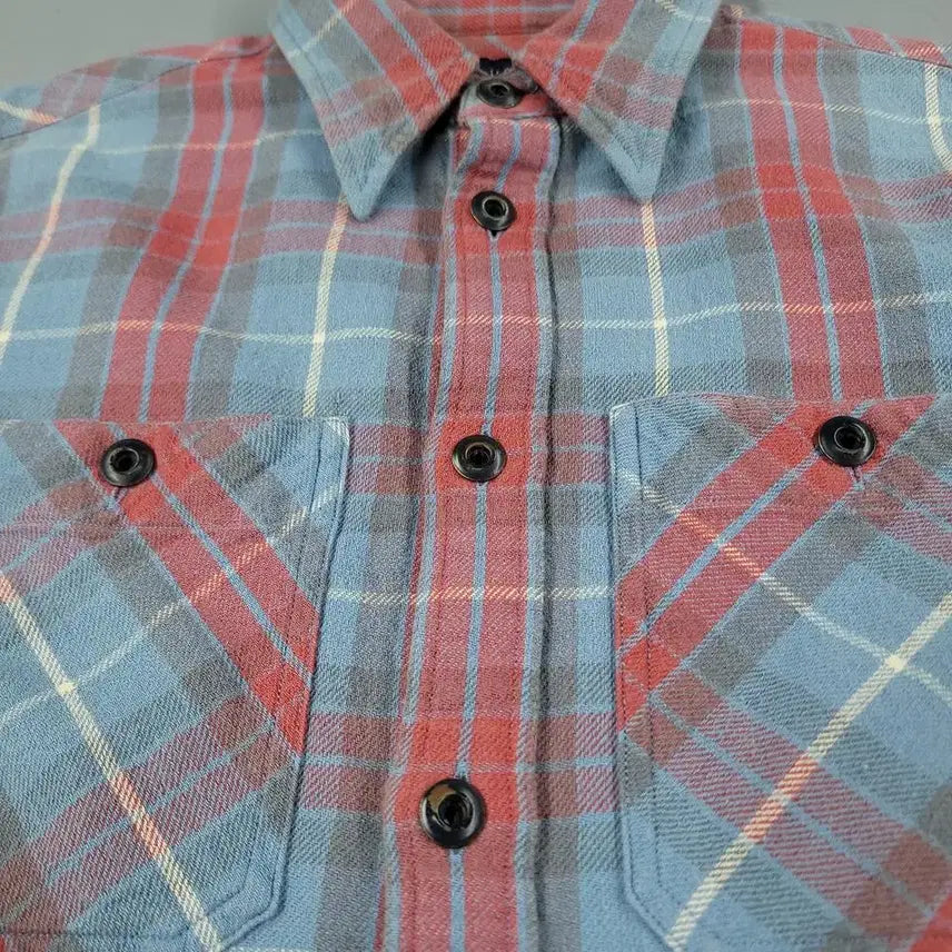 [BUNJANG] Polo Ralph Lauren Double Pocket Super Tartan Check / 폴로랄프로렌 두산 스카이블루 살몬핑크 화이트 배색 타탄체크 더블포켓 슈퍼