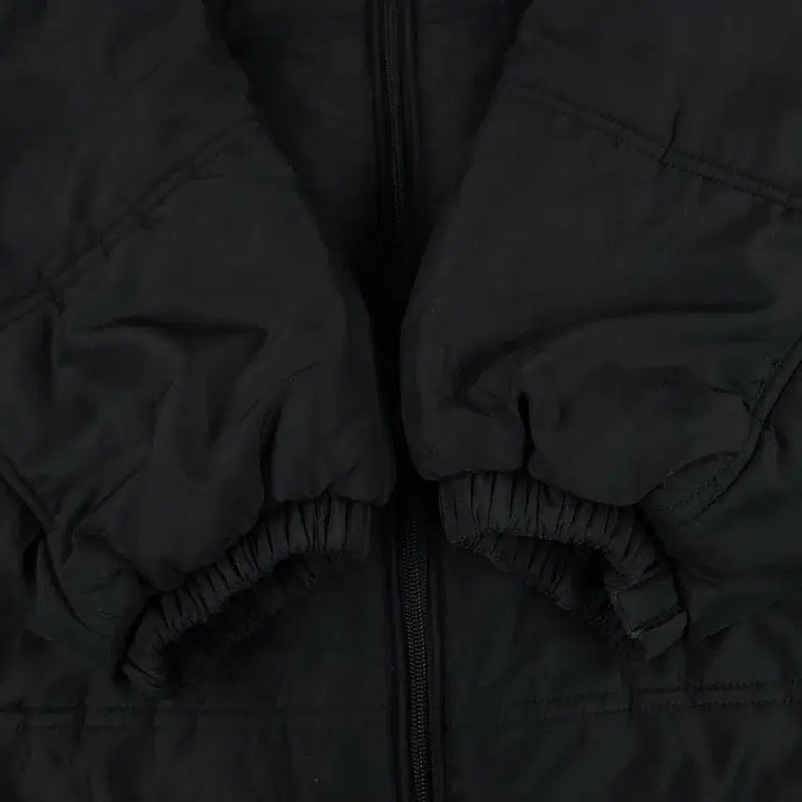 [BUNJANG] Nike 90s Black White Swoosh Logo Padded Jacket / 나이키 90s 블랙 화이트 스우시 로고 레글런 폴리필 패딩 점퍼 2XL
