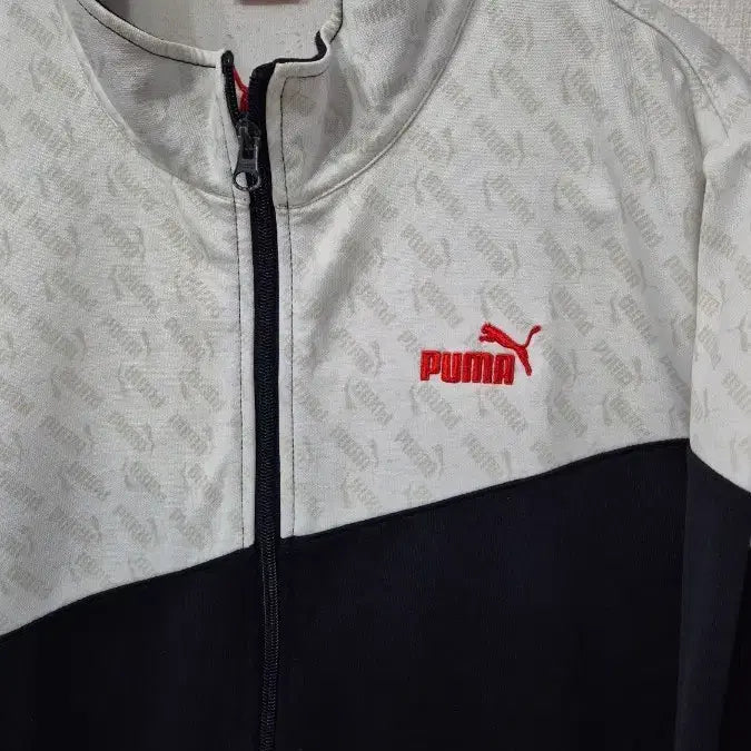 [BUNJANG] Puma All Over Logo Track Jacket / 푸마 올오버 로고 트랙 자켓