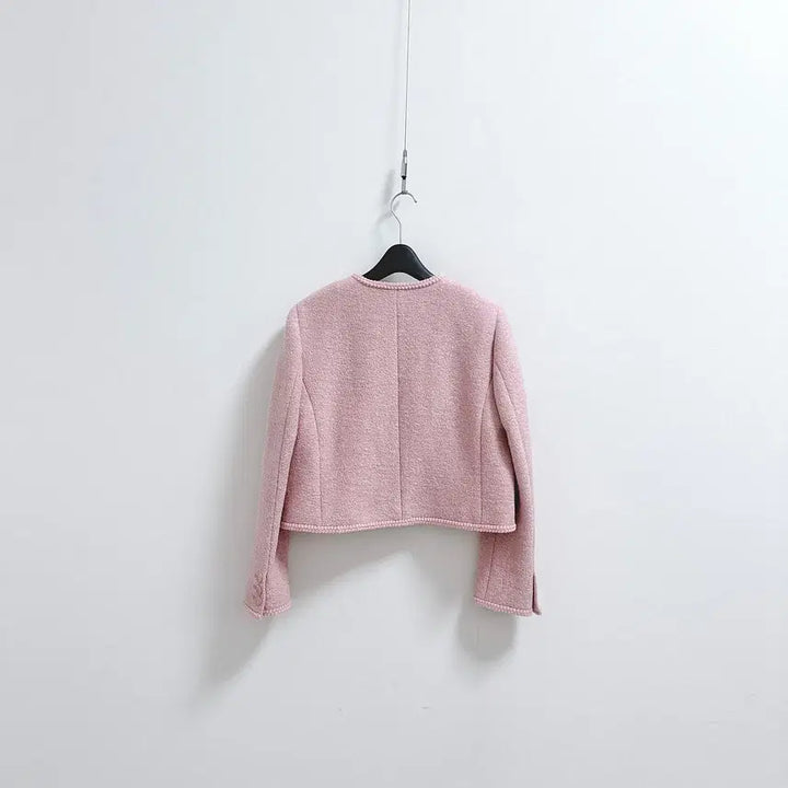 [BUNJANG] RARE01 Pink Tweed Jacket / 레어공일 RARE01 핑크 트위드 자켓