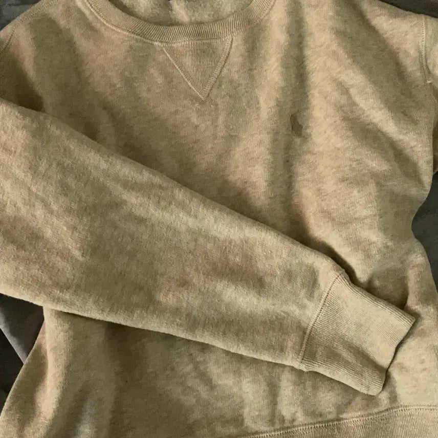 [BUNJANG] Polo Oatmeal Beige Sweatshirt / 폴로 오트밀 베이지색 맨투맨