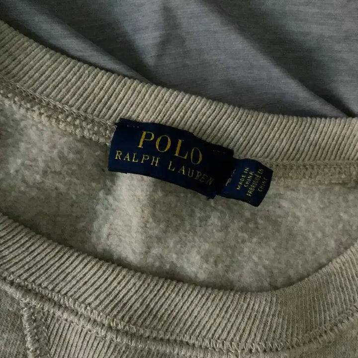 [BUNJANG] Polo Oatmeal Beige Sweatshirt / 폴로 오트밀 베이지색 맨투맨