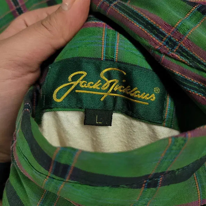 [BUNJANG] Jack Nicklaus Kolon Sangsa 00s Reversible Check Pattern Golf Jacket / 잭니클라우스 코오롱상사 00s 퍼플 그린 블랙 리버시블 배색 체크패턴 골