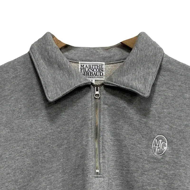 [BUNJANG] Marithe Francois Girbaud Cotton Half-Zip Sweatshirt / 여S/마리떼 프랑소와 저버 코튼 반집업 맨투맨