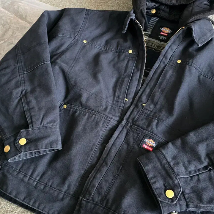 [BUNJANG] Supreme Dickies Work Jacket Black M / Dickies Supreme 디키즈 슈프림 후드 워크자켓 블랙 M수프림