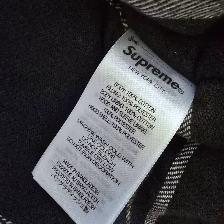 [BUNJANG] Supreme Dickies Work Jacket Black M / Dickies Supreme 디키즈 슈프림 후드 워크자켓 블랙 M수프림