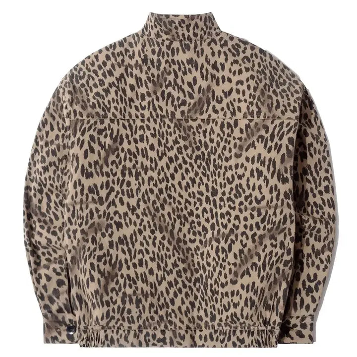 [BUNJANG] Cutie8 Garments Leopard Harrington Jacket / 큐티에잇 가먼츠 레오파드 해링턴 자켓 새제품 싸게 팔아요