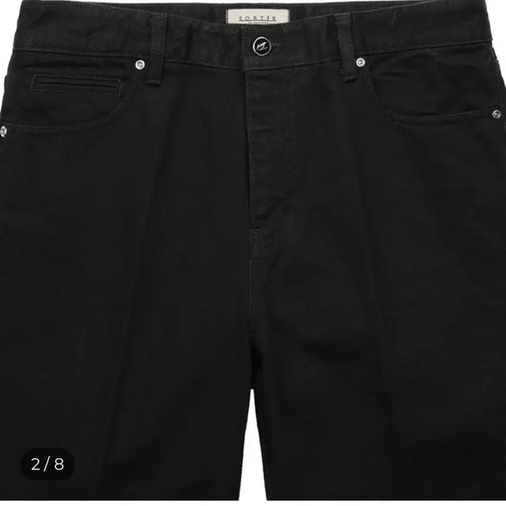 [BUNJANG] Sortie 303 Deep Black Cone Denim Jean / Sortie 솔티 303 Deep Black Cone denim Jean
