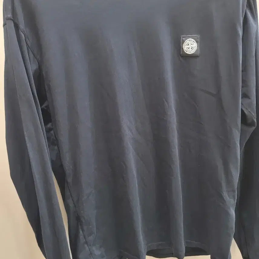 [BUNJANG] Stone Island Long Sleeve T-Shirt / 스톤아일랜드 블랙 긴팔 티셔츠