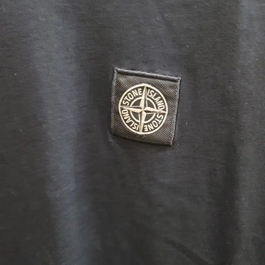 [BUNJANG] Stone Island Long Sleeve T-Shirt / 스톤아일랜드 블랙 긴팔 티셔츠