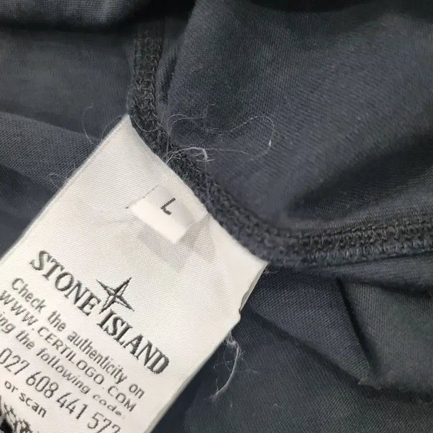 [BUNJANG] Stone Island Long Sleeve T-Shirt / 스톤아일랜드 블랙 긴팔 티셔츠