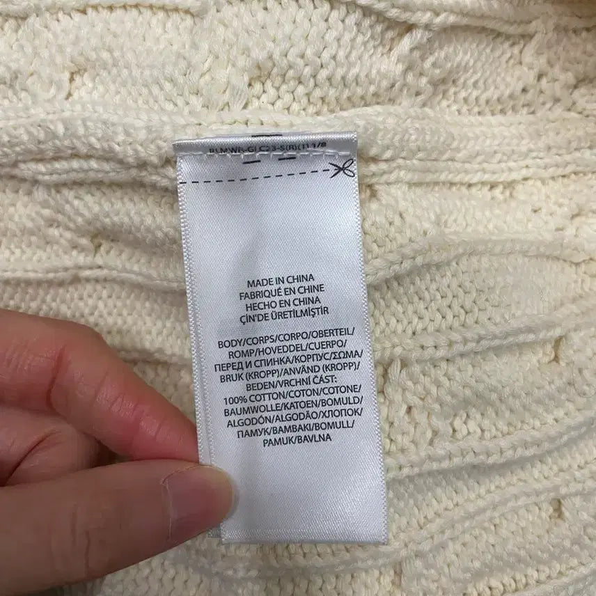 [BUNJANG] Polo Ralph Lauren Heart Cable Knit Sweater Ivory / 폴로 랄프로렌 하트 케이블 니트 스웨터 아이보리