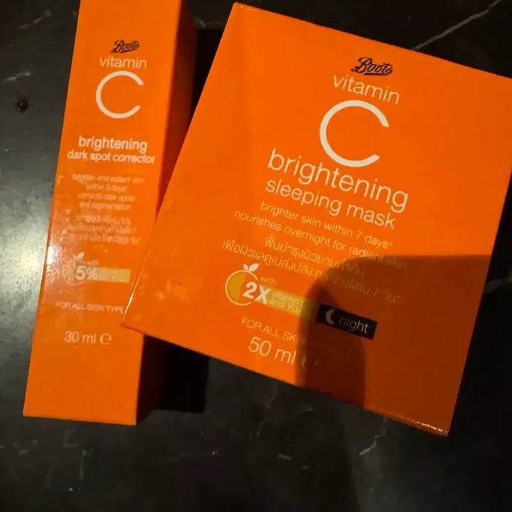 [BUNJANG] Boots Vitamin C Slimming Pack & Dark Spot Corrector Bundle (Sealed) / BOOTS 비타민C 슬리밍팩&다크 스팟 코렉터 일괄 (새상품)