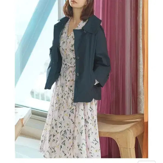 [BUNJANG] Studio Cotton Jacket Black Navy 77 / 지스튜디오 코튼 자켓 블랙 네이비 77