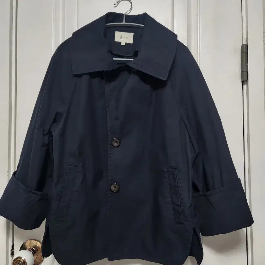 [BUNJANG] Studio Cotton Jacket Black Navy 77 / 지스튜디오 코튼 자켓 블랙 네이비 77