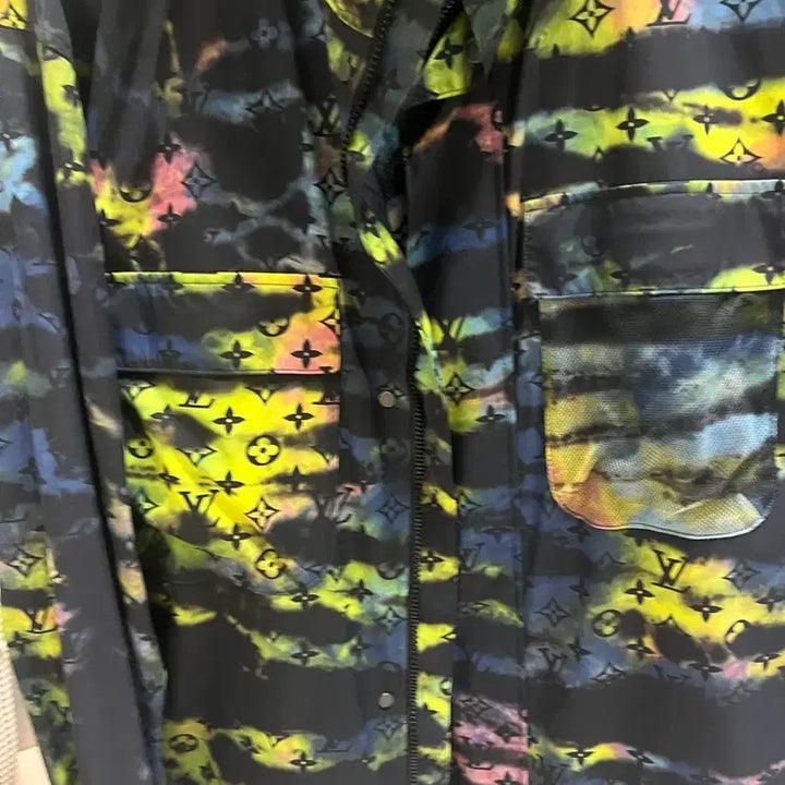[BUNJANG] Louis Vuitton Tie-Dye Windbreaker Denim Cargo Pants / 루이비통 타이다이 윈드자켓 데님카고바지