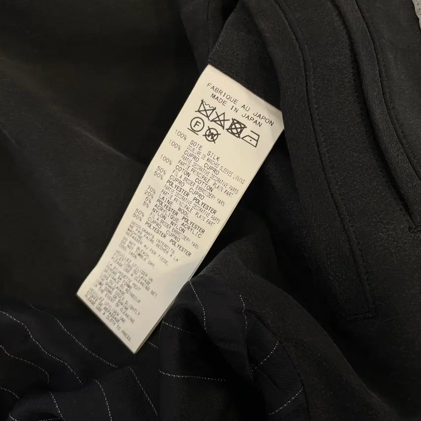 [BUNJANG] Yohji Yamamoto 21AW Embroidered Patch Jacket / 요지야마모토 21aw 자수 패치 자켓