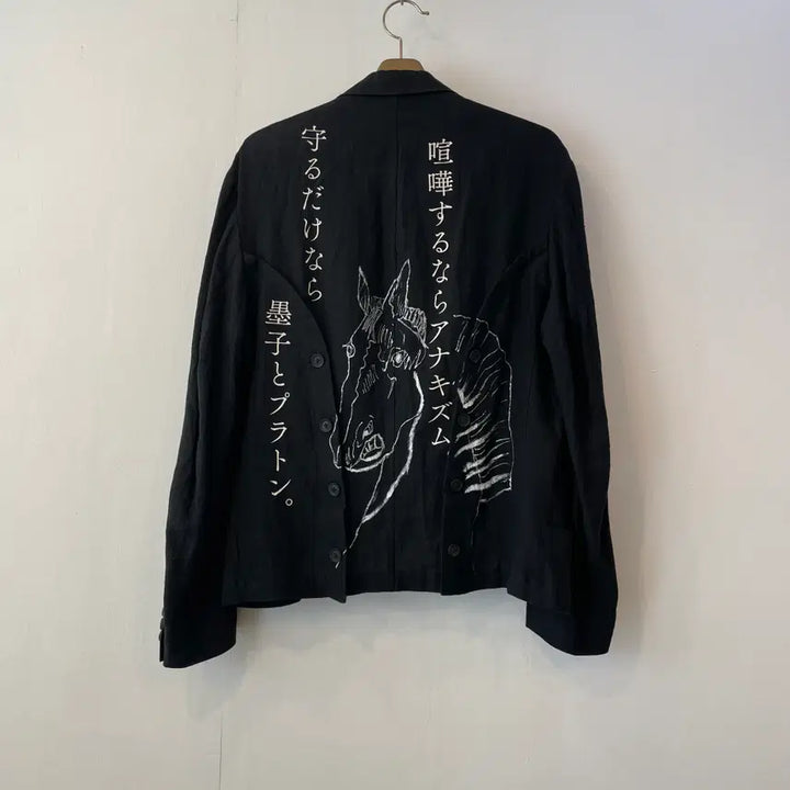 [BUNJANG] Yohji Yamamoto 21ss Back Print Jacket / 요지야마모토 21ss 백프린트 자켓