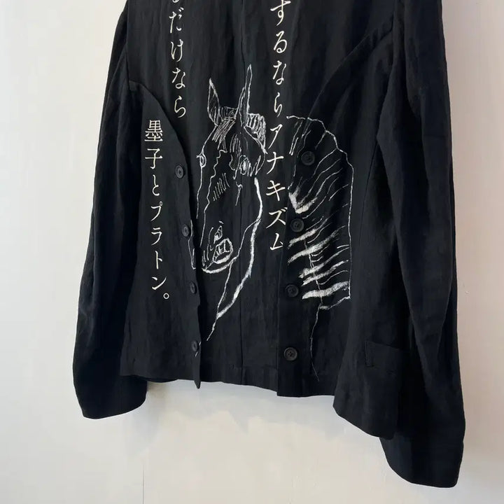 [BUNJANG] Yohji Yamamoto 21ss Back Print Jacket / 요지야마모토 21ss 백프린트 자켓