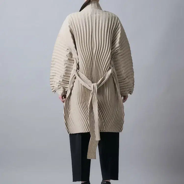 [BUNJANG] Issey Miyake Wavering Coat & Scarf Set / 이청아님 착용)이세이미야케 웨이버링 코트&스카프 ~