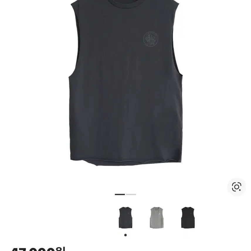 [BUNJANG] Polyteru Human Index Sleeveless / 4)폴리테루 휴먼인덱스 휴먼 슬리브리스 퍼플 그레이