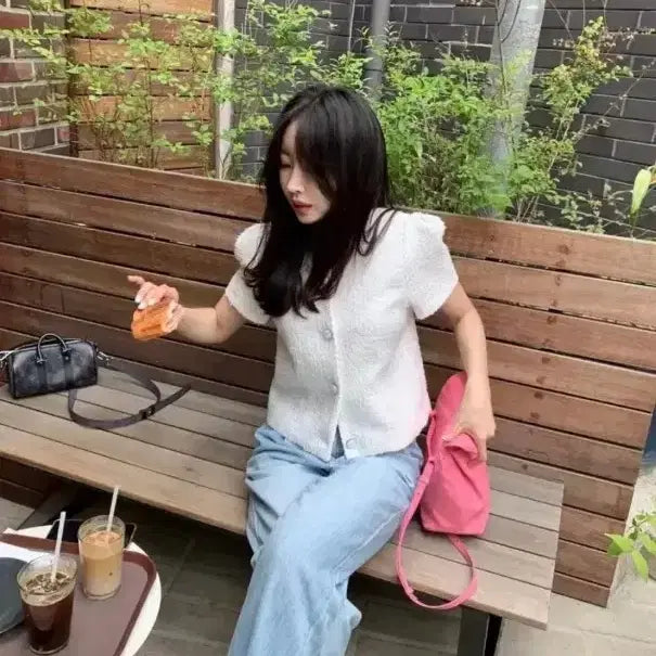 [BUNJANG] Tweed Jacket (New) / 브론 트위드자켓소라(새상품)가격내림x