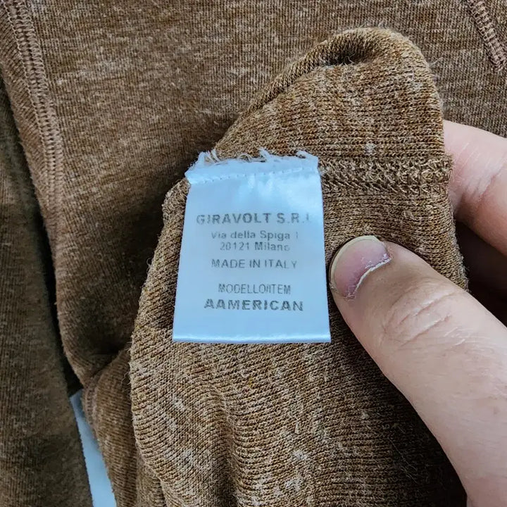 [BUNJANG] DOPPIAA Brown Sweatshirt / [L] 도피아 DOPPIAA / 브라운 맨투맨 티셔츠