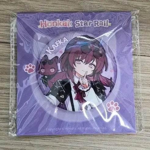 [BUNJANG] Honkai Star Rail Kafka Cat Can Badge (Sealed) / 붕괴스타레일 붕스 카프카 고양이 캔뱃지 양도