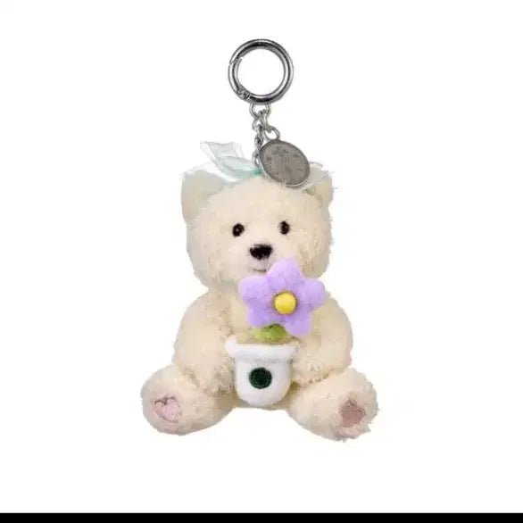 [BUNJANG] Starbucks Thanks Flower Bearista Keychain / (새상품) 스타벅스 땡스 플라워 베어리스타 키체인