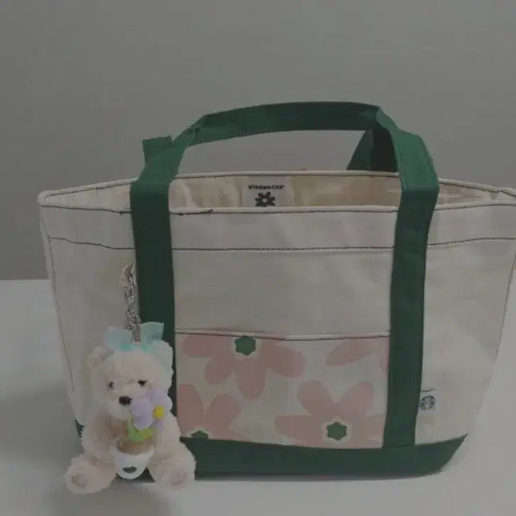 [BUNJANG] Starbucks Thanks Flower Bearista Keychain / (새상품) 스타벅스 땡스 플라워 베어리스타 키체인