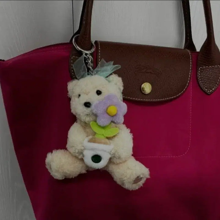 [BUNJANG] Starbucks Thanks Flower Bearista Keychain / (새상품) 스타벅스 땡스 플라워 베어리스타 키체인