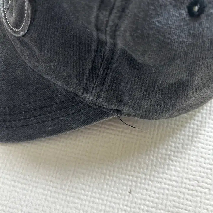 [BUNJANG] Vintage Denim Baseball Cap / (새상품) 노멀 블랙 흑청 데님 빈티지 볼캡 모자 y2k