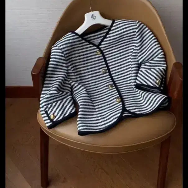 [BUNJANG] Stripe Puff Jacket / 브론 스트라이프 퍼프자켓(새상품)가격내림x