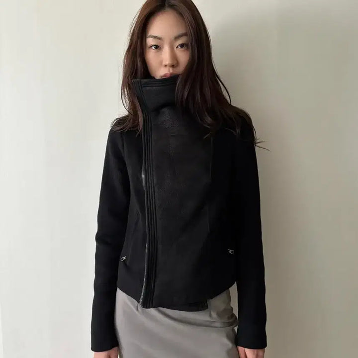 [BUNJANG] Vince Black Suede Jacket / 빈스 블랙 무스탕 자켓 S 사이즈