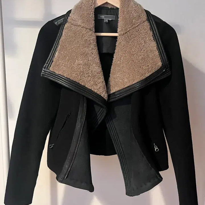 [BUNJANG] Vince Black Suede Jacket / 빈스 블랙 무스탕 자켓 S 사이즈