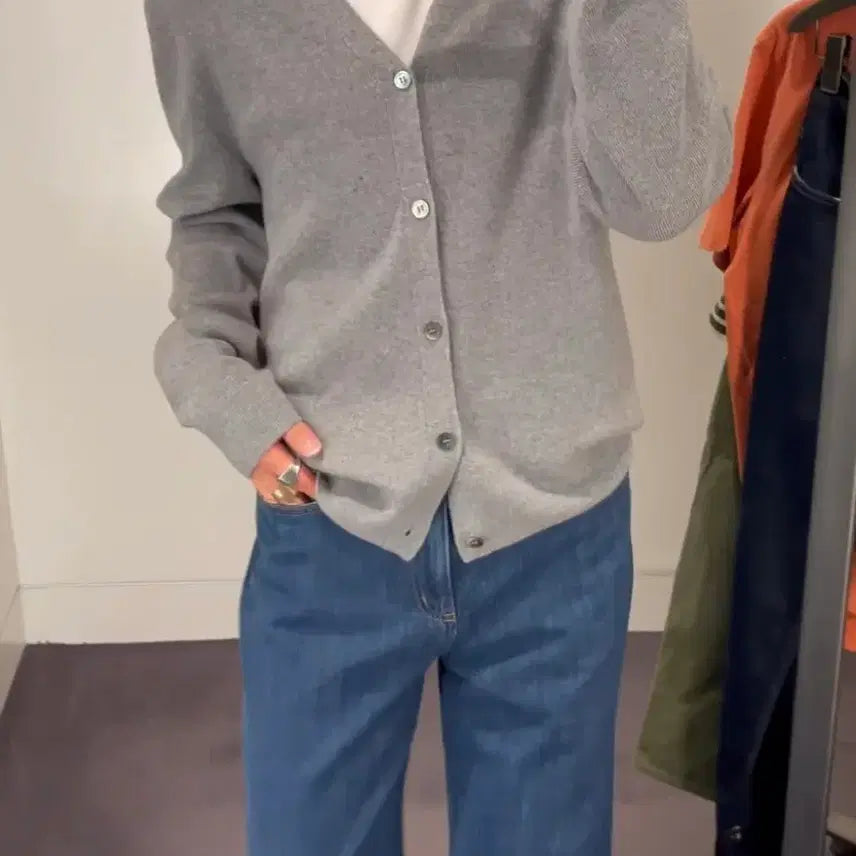[BUNJANG] COS Cashmere Cardigan Grey / [L]코스 캐시미어 가디건 그레이