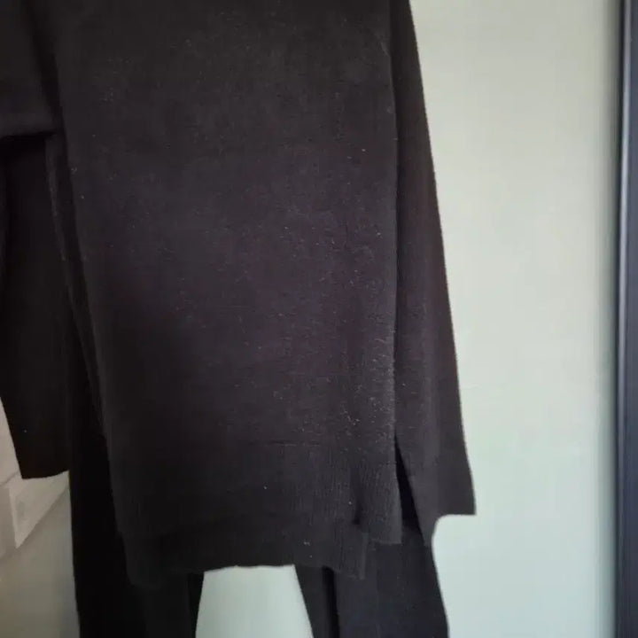[BUNJANG] Curating Black Knit Top and Bottom Set / ㅎCurating 블랙 니트 상하의 세트