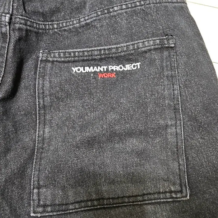[BUNJANG] Ument Double Knee Black Jeans (L Size) / 유먼트 더블니 흑청 L사이즈